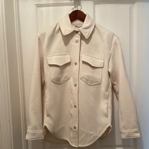 NWT Abercrombie & Fitch M Cream Shirt Jacket